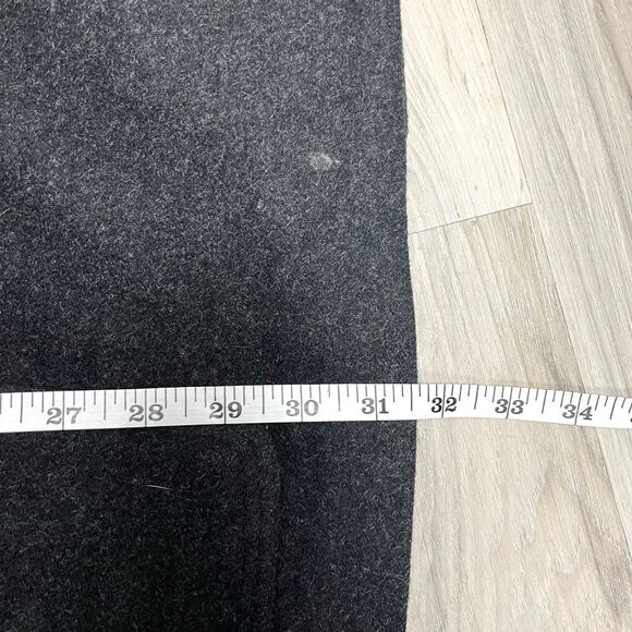 Lane Bryant Pea Coat Women’s 26/28 Gray 100% Wool Hooded Winter Plus Size - Picture 7 of 7